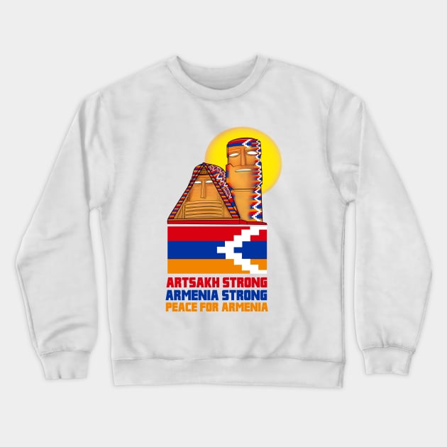 Artsakh Strong (Peace For Armenia) Crewneck Sweatshirt by speciezasvisuals